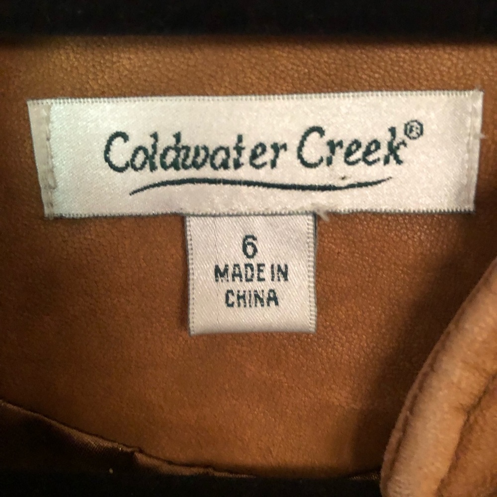 Leather , buttery soft jacket. COLDWATER Creek . - Picture 6 of 15